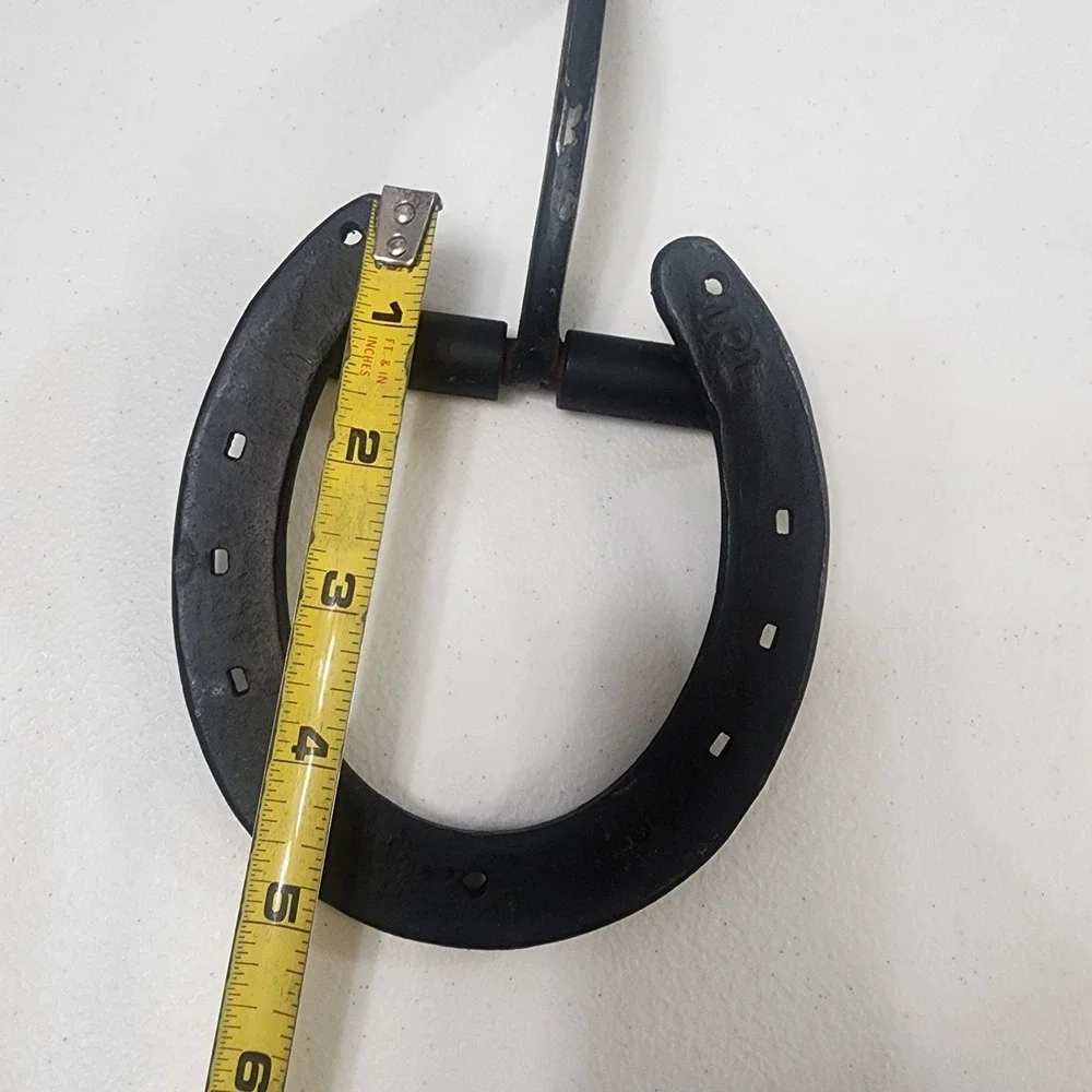 Cast Iron Horseshoe Door Knocker Vintage Black